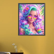 Load image into Gallery viewer, Diamond Painting - Full Round - Colorful girl (45*55CM)