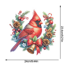 Load image into Gallery viewer, Christmas Acrylic Single-Side Diamond Painting Hanging Pendant Decor (Cardinal)
