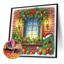 Load image into Gallery viewer, Diamond Painting - Partial Special Shaped - Christmas window (40*40CM)