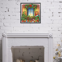 Load image into Gallery viewer, Diamond Painting - Partial Special Shaped - Christmas window (40*40CM)
