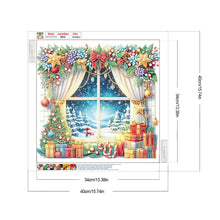 Load image into Gallery viewer, Diamond Painting - Partial Special Shaped - Christmas window scenery (40*40CM)
