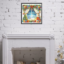 Load image into Gallery viewer, Diamond Painting - Partial Special Shaped - Christmas window scenery (40*40CM)