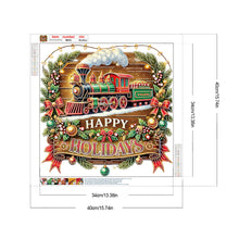 Load image into Gallery viewer, Diamond Painting - Partial Special Shaped - Christmas train (40*40CM)
