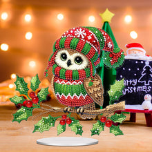 Load image into Gallery viewer, Christmas Table Top Diamond Painting Ornament Kits for Home Decor (Xmas Owl)