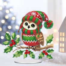 Load image into Gallery viewer, Christmas Table Top Diamond Painting Ornament Kits for Home Decor (Xmas Owl)