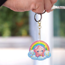 Load image into Gallery viewer, 6Pcs Acrylic Double Sided Animals Diamond Art Keyring Diamond Art Craft Keychain