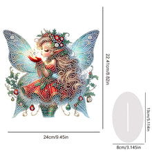 Load image into Gallery viewer, Acrylic Christmas Girl 5D DIY Diamond Painting Desktop Decorations for Beginner
