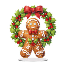 Load image into Gallery viewer, Acrylic Christmas Cookie Man Diamond Painting Desktop Decorations for Beginner