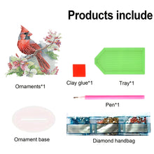 Load image into Gallery viewer, Acrylic Christmas Cardinal Diamond Painting Desktop Decorations for Beginner