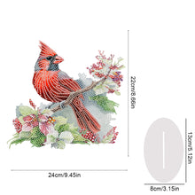 Load image into Gallery viewer, Acrylic Christmas Cardinal Diamond Painting Desktop Decorations for Beginner