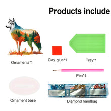 Load image into Gallery viewer, Acrylic Forest Wolf Dog 5D DIY Diamond Painting Desktop Decorations for Beginner
