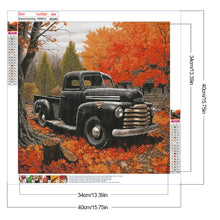Load image into Gallery viewer, Diamond Painting - Full Round - Old car in the woods (40*40CM)