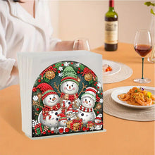 Load image into Gallery viewer, Acrylic 3 Snowman Diamond Art Storage Rack 5D DIY Diamond Art Paper Storage Rack