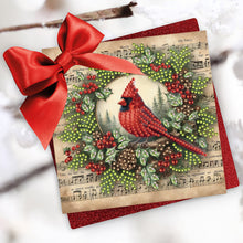 Load image into Gallery viewer, 6Pcs Christmas Elk Diamond Handmade Card Diamond Daily Wish Card for Adults Kids