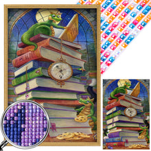 Load image into Gallery viewer, AB Diamond Painting - Full Square - Dragon in the book (40*60CM)