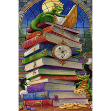 Load image into Gallery viewer, AB Diamond Painting - Full Square - Dragon in the book (40*60CM)
