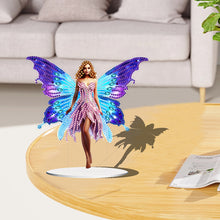 Load image into Gallery viewer, 2pcs DIY Diamond Painting Hanging Pendant Butterfly Fairy Desktop Decor Gift