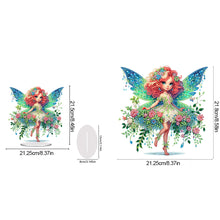 Load image into Gallery viewer, 2pcs DIY Diamond Painting Hanging Pendant Green Butterfly Fairy Desktop Decor