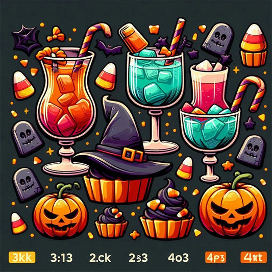 AB Diamond Painting - Full Round - Halloween Symbol (40*40CM)