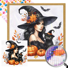 Load image into Gallery viewer, AB Diamond Painting - Full Round - Halloween Witch (40*40CM)