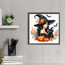Load image into Gallery viewer, AB Diamond Painting - Full Round - Halloween Witch (40*40CM)
