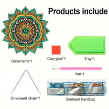 Load image into Gallery viewer, Mandala Acrylic Special Shape Desktop Diamond Mirror Art Kits for Dressing Table