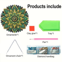 Load image into Gallery viewer, Mandala Acrylic Special Shape Desktop Diamond Mirror Art Kits for Dressing Table