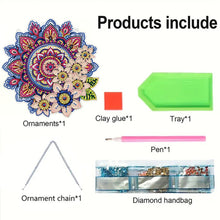 Load image into Gallery viewer, Mandala Acrylic Special Shape Desktop Diamond Mirror Art Kits for Dressing Table
