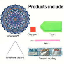 Load image into Gallery viewer, Mandala Acrylic Special Shape Desktop Diamond Mirror Art Kits for Dressing Table