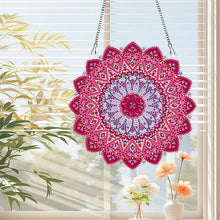 Load image into Gallery viewer, Mandala Acrylic Special Shape Desktop Diamond Mirror Art Kits for Dressing Table