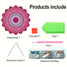 Load image into Gallery viewer, Mandala Acrylic Special Shape Desktop Diamond Mirror Art Kits for Dressing Table