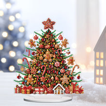 Load image into Gallery viewer, Christmas House Desktop Diamond Art Kits 5D DIY Diamond Art Tabletop Decorations
