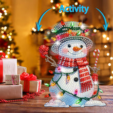 Load image into Gallery viewer, Acrylic Shaking Head Snowman Diamond Painting Desktop Decors Bedroom Table Decor