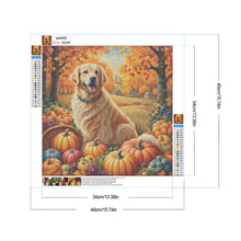 Load image into Gallery viewer, Diamond Painting - Full Round - Autumn dog (40*40CM)