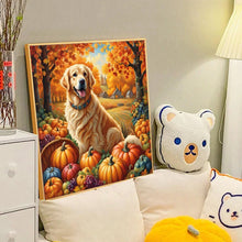 Load image into Gallery viewer, Diamond Painting - Full Round - Autumn dog (40*40CM)
