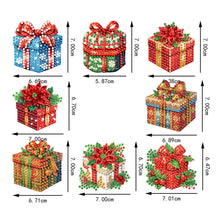 Load image into Gallery viewer, 8Pcs Christmas Diamond Painting Christmas Tree Pendant Christmas Tree Decoration