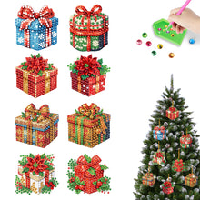 Load image into Gallery viewer, 8Pcs Christmas Diamond Painting Christmas Tree Pendant Christmas Tree Decoration