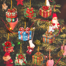 Load image into Gallery viewer, 8Pcs Christmas Diamond Painting Christmas Tree Pendant Christmas Tree Decoration