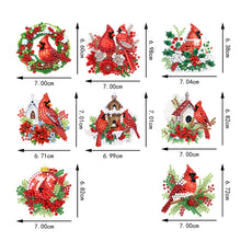 Load image into Gallery viewer, 8Pcs Christmas Diamond Painting Christmas Tree Pendant Christmas Tree Decoration
