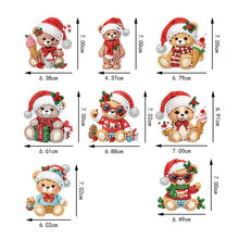 Load image into Gallery viewer, 8Pcs Christmas Diamond Painting Christmas Tree Pendant Christmas Tree Decoration