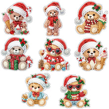 Load image into Gallery viewer, 8Pcs Christmas Diamond Painting Christmas Tree Pendant Christmas Tree Decoration