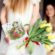 Load image into Gallery viewer, 6Pcs Sea Turtle Diamond Painting Greeting Card Diamond Handmade Card for Friends