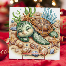 Load image into Gallery viewer, 6Pcs Sea Turtle Diamond Painting Greeting Card Diamond Handmade Card for Friends