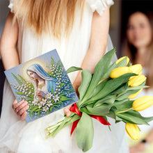 Load image into Gallery viewer, 6Pcs Holy Mother & Jesus Diamond Painting Greeting Card Diamond Handmade Card