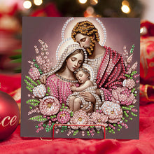 Load image into Gallery viewer, 6Pcs Holy Mother & Jesus Diamond Painting Greeting Card Diamond Handmade Card
