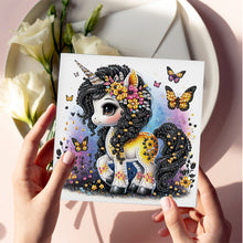 Load image into Gallery viewer, 6Pcs Horse Diamond Painting Greeting Card Diamond Handmade Card for Friends