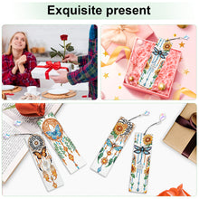 Load image into Gallery viewer, 4Pcs Special Shape Feather 5D DIY Diamond Painting Bookmark for Reading Day Gift