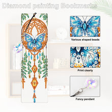 Load image into Gallery viewer, 4Pcs Special Shape Feather 5D DIY Diamond Painting Bookmark for Reading Day Gift
