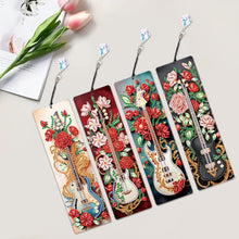 Load image into Gallery viewer, 4Pcs Special Shape Feather 5D DIY Diamond Painting Bookmark for Reading Day Gift