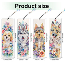 Load image into Gallery viewer, 4Pcs Special Shape Feather 5D DIY Diamond Painting Bookmark for Reading Day Gift